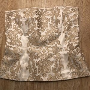 Stunning gold and white corset. Size 4 in perfect condition.